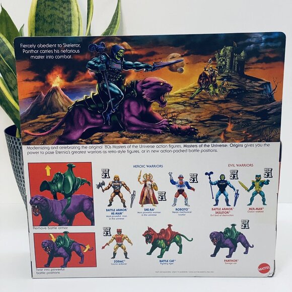 MASTERS OF THE UNIVERSE ORIGINS PANTHOR FIGURE ETERNIAN CREATURE SAVAGE CAT - Picture 3 of 3